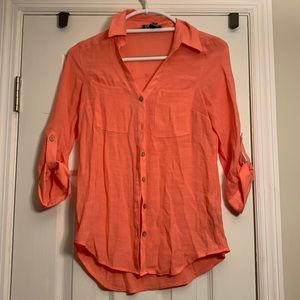 Coral color blouse